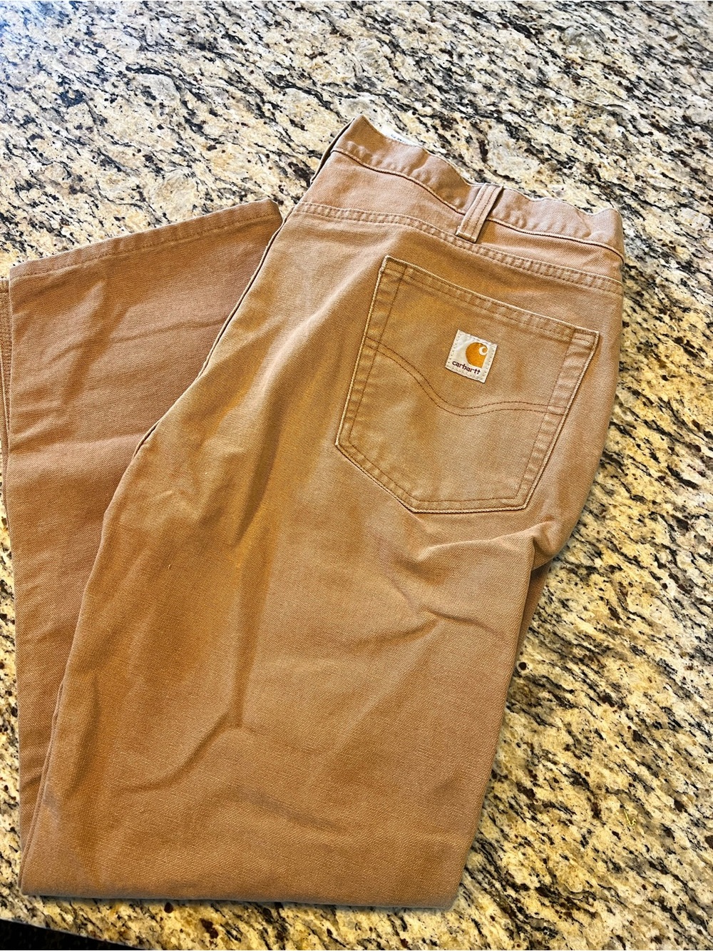 Carhartt Men's Tan Canvas WorkCargo Pants